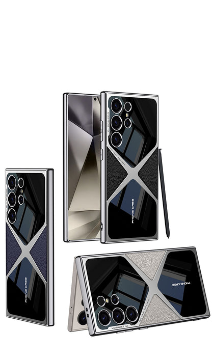 Samsung S24 Ultra Case – Electroplated PU Leather Cover & Case