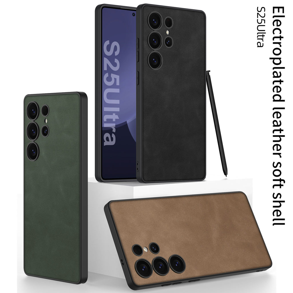 Samsung Galaxy S25 / Ultra– Matte Leather Ultra Thin Cover & Case