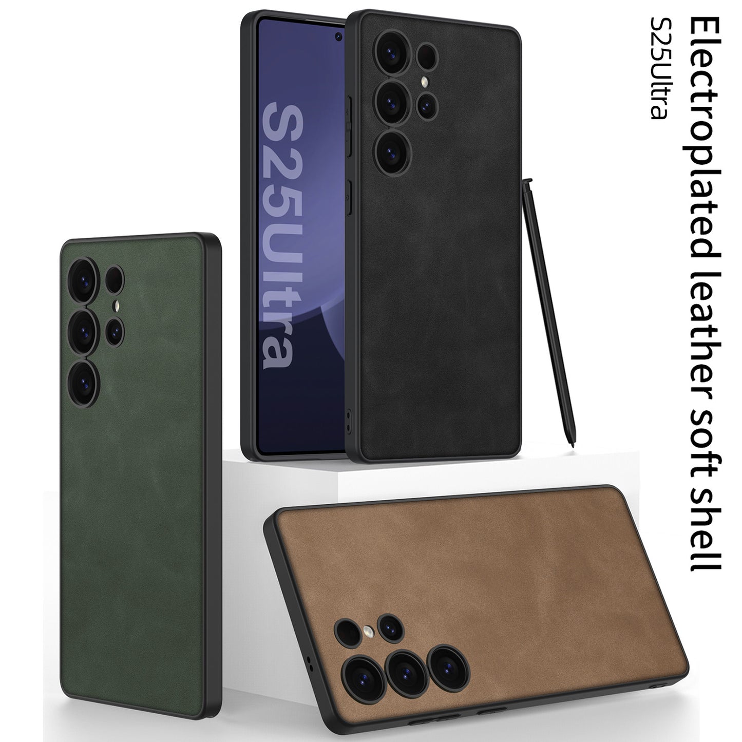 Samsung Galaxy S25 / Ultra– Matte Leather Ultra Thin Cover & Case