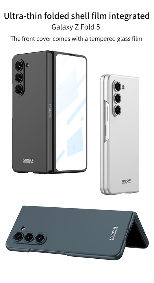 Galaxy Z Fold 5 – Ultra-Thin PC + Glass Cover & Case