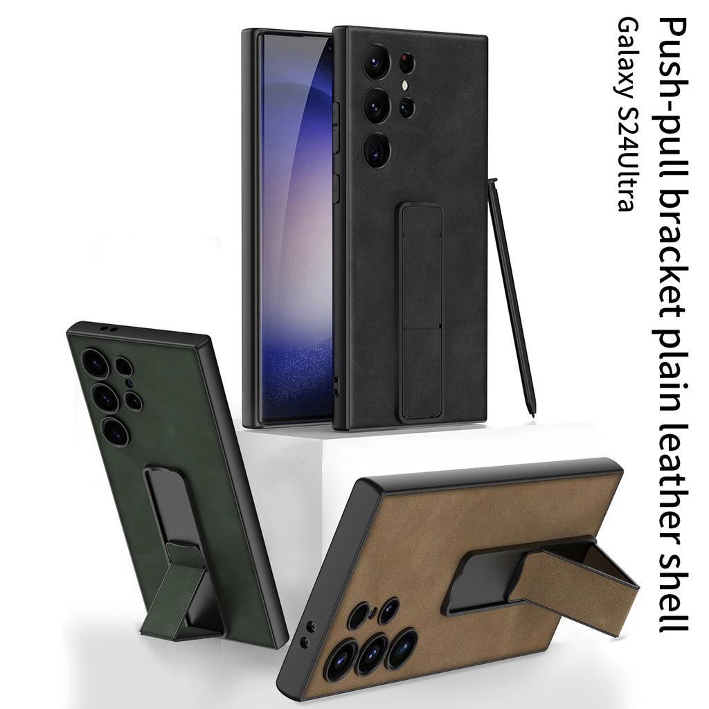 Samsung S24 / Ultra– Matte PU Leather Cover & Case