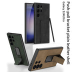 Samsung S24 / Ultra– Matte PU Leather Cover & Case