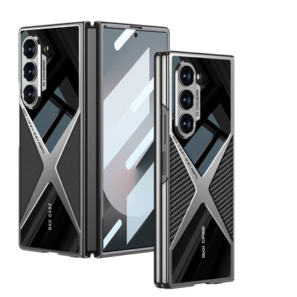 Galaxy Z Fold 6 – Electroplated PU Leather Cover & Case