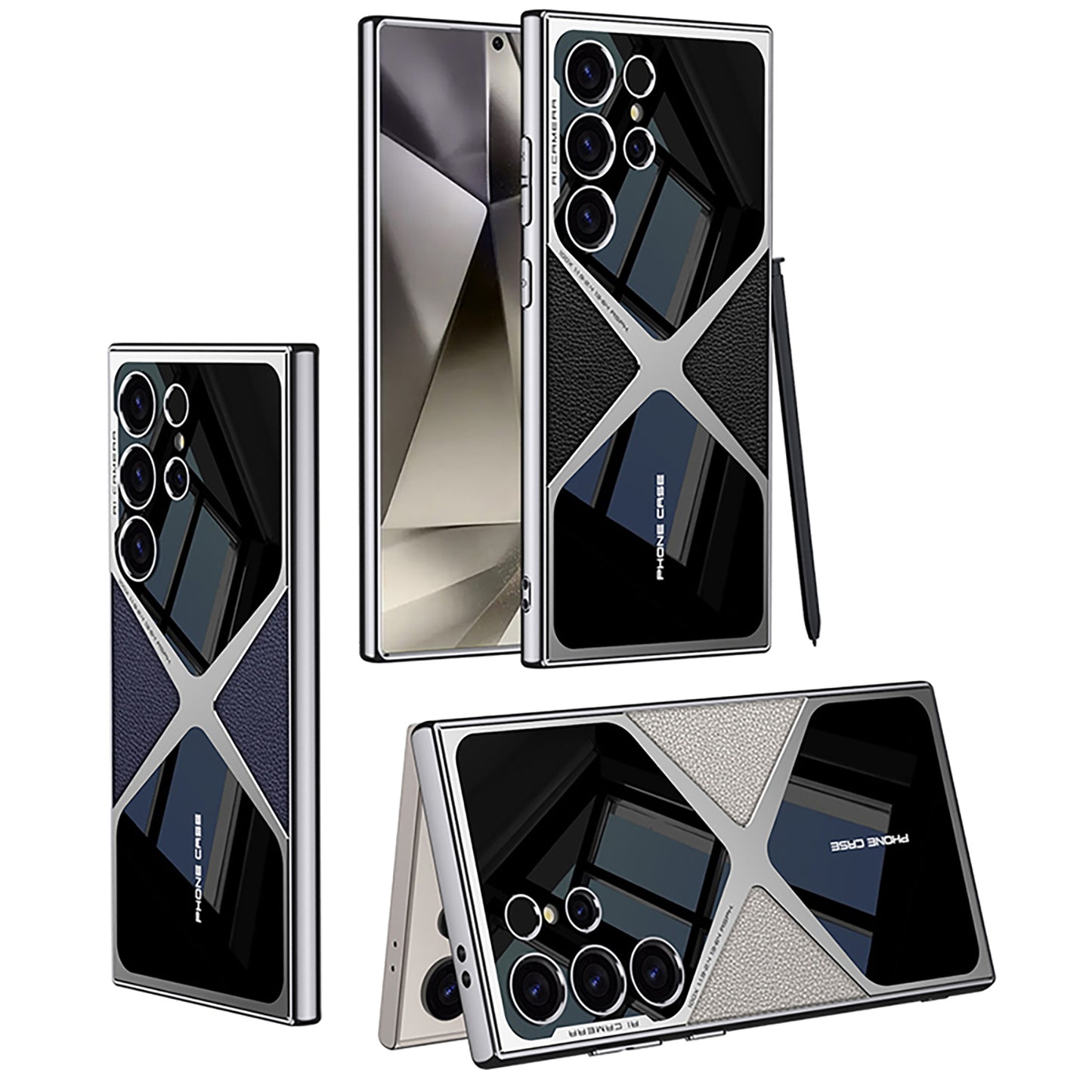Samsung S24 Ultra Case – Electroplated PU Leather Cover & Case