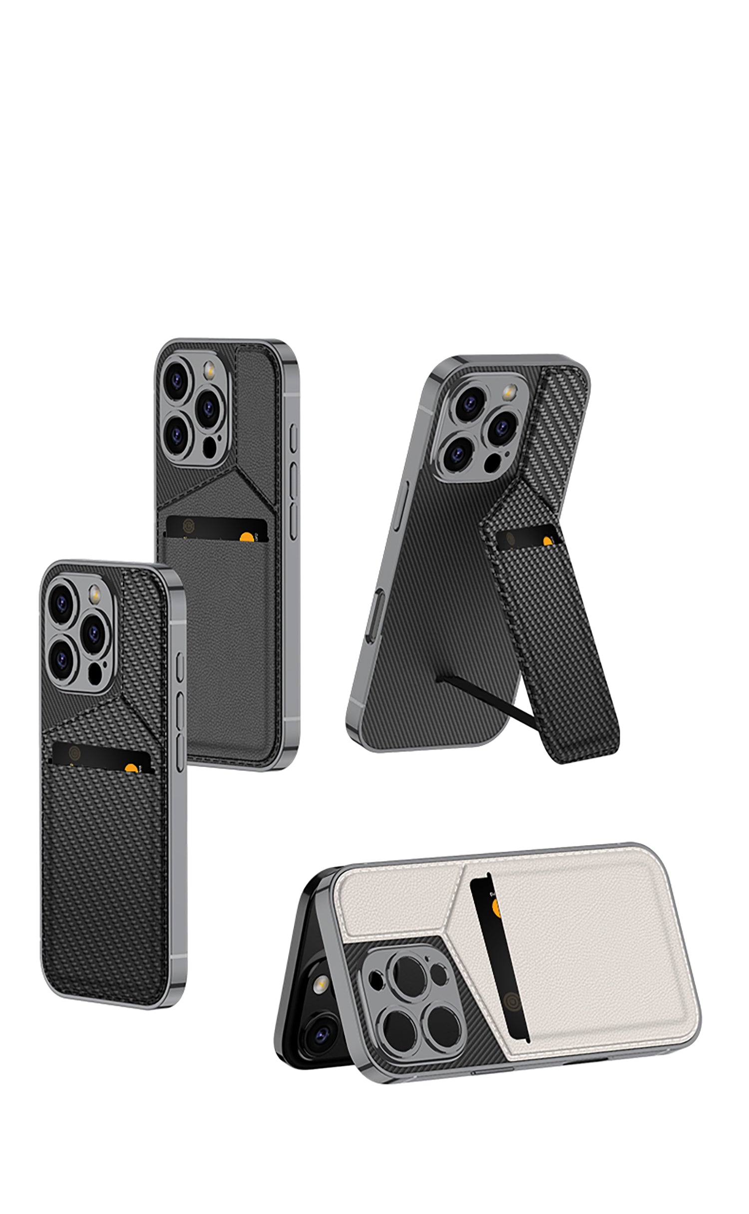 Apple iPhone 16 / Plus / Pro / Pro Max – Leather Card Slot Cover & Case