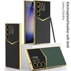 Samsung S24 / Ultra Cover – Electroplated Leather Cover & Case