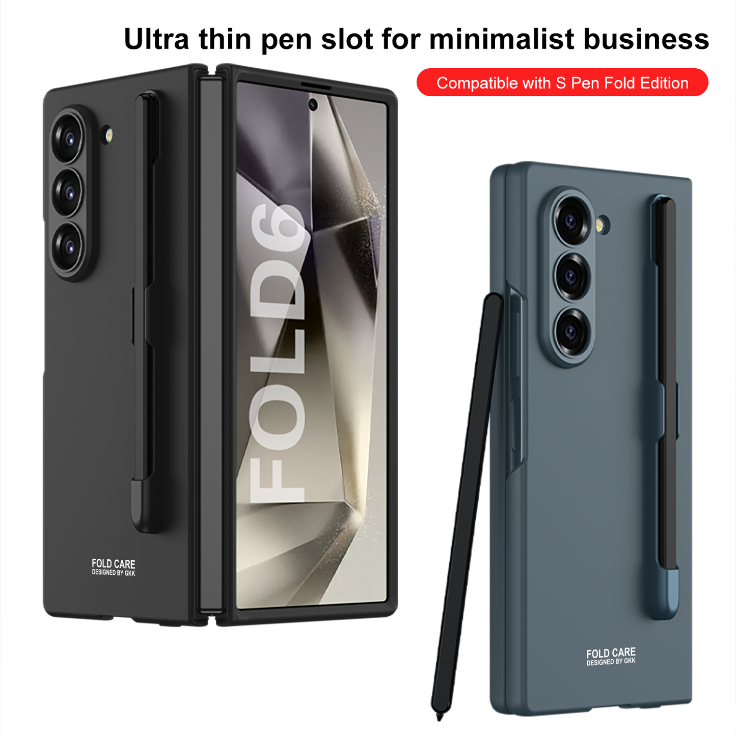 Galaxy Z Fold 6 – Ultra-Thin Pen Slot Cover & Case