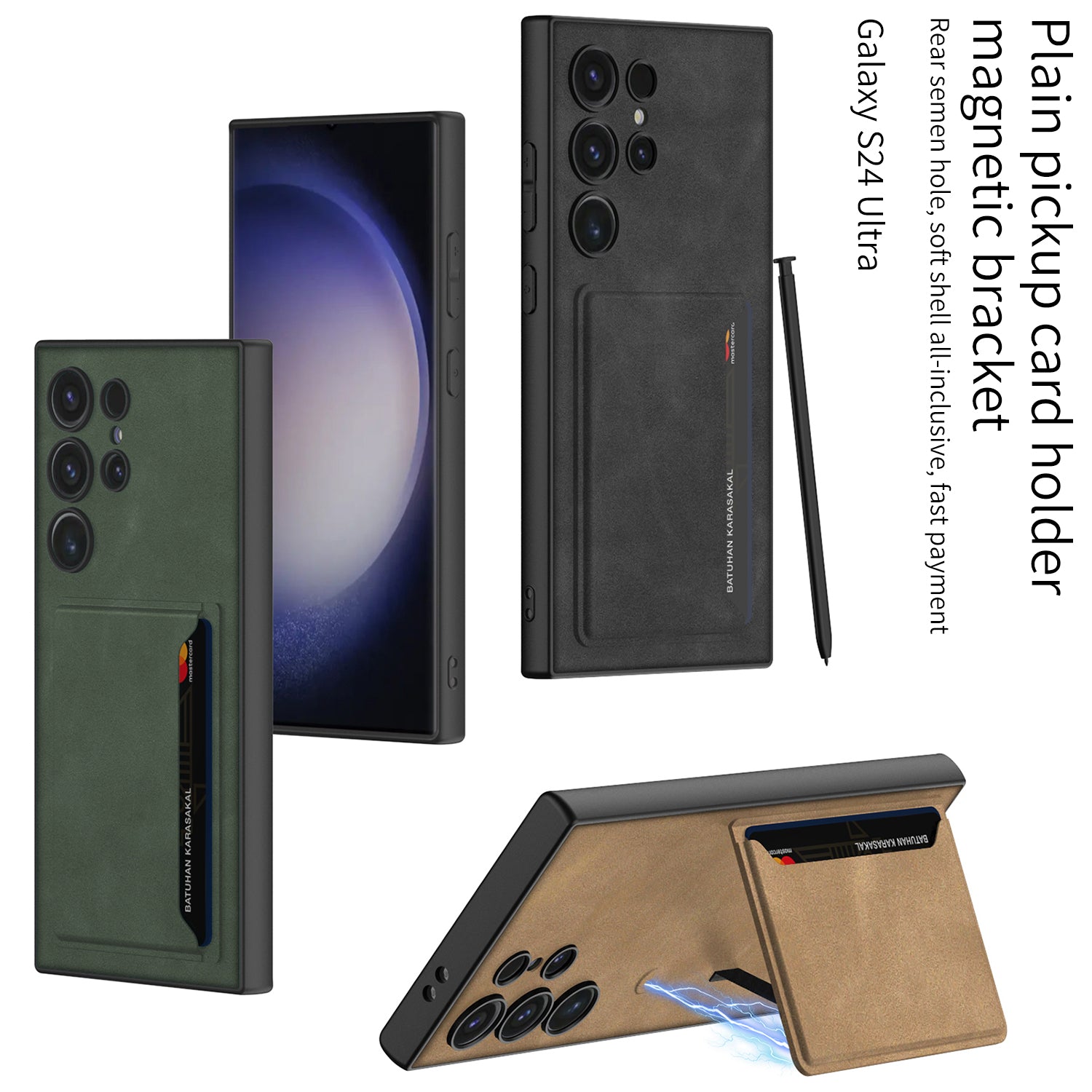 Samsung S24 / Ultra Cover – Electroplated Leather Cover & Case