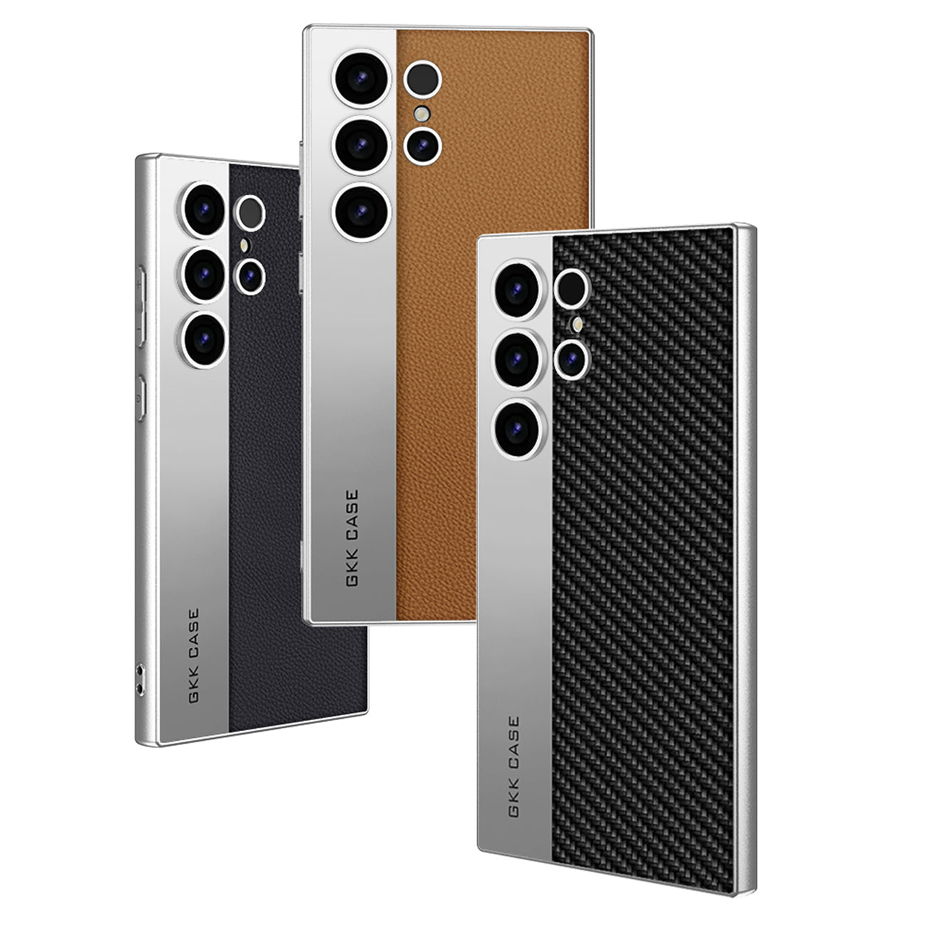 Leather Textured Protective Phone Case with Camera Lens Protection