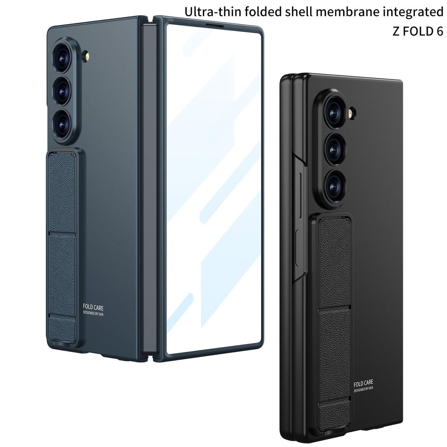 Galaxy Z Fold 6 – Ultra Thin with Kickstand and Glass Cover & Case