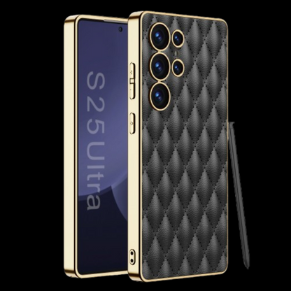 Samsung Galaxy S25 / Ultra– Leather Puff Design Cover & Case
