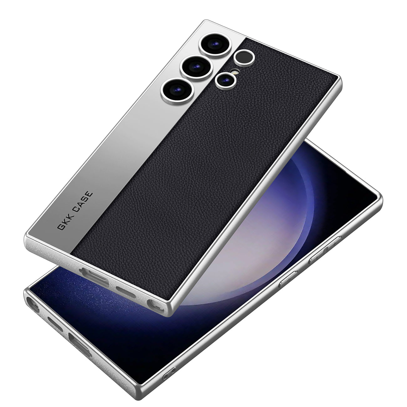 Leather Textured Protective Phone Case with Camera Lens Protection