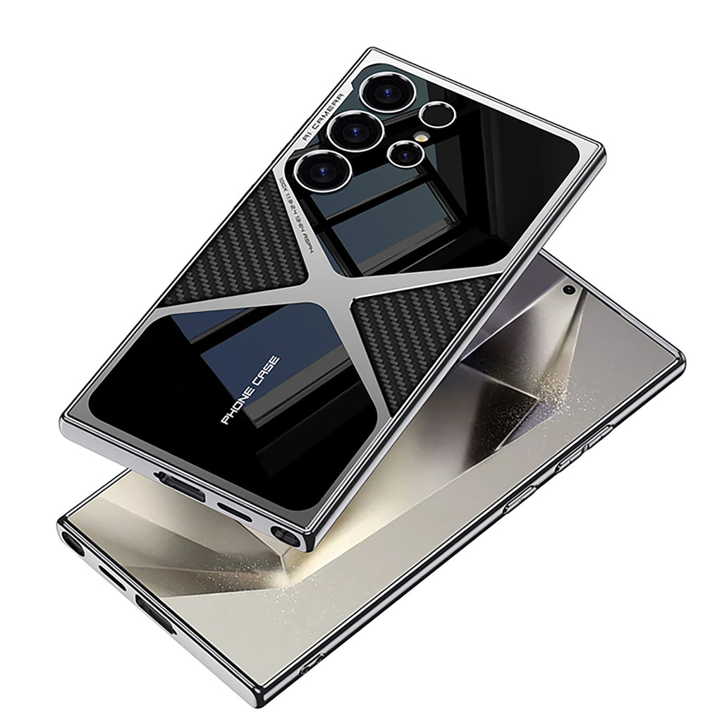 Samsung S24 Ultra Case – Electroplated PU Leather Cover & Case
