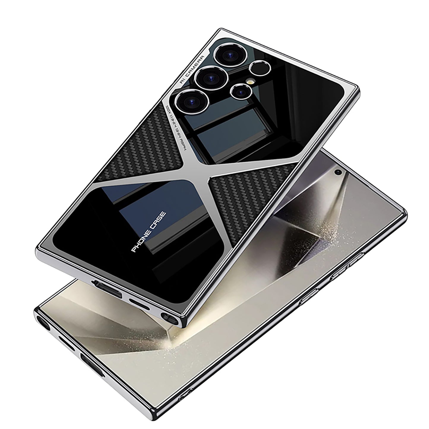 Samsung S24 Ultra Case – Electroplated PU Leather Cover & Case