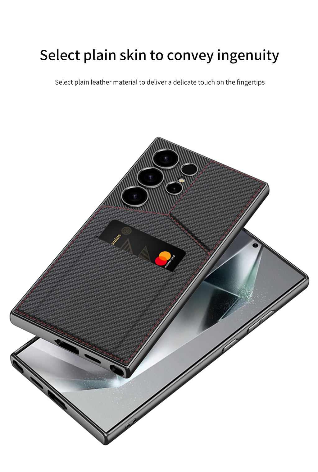 Samsung S24 Ultra Case– Rotor Stand Card Bag Cover & Case