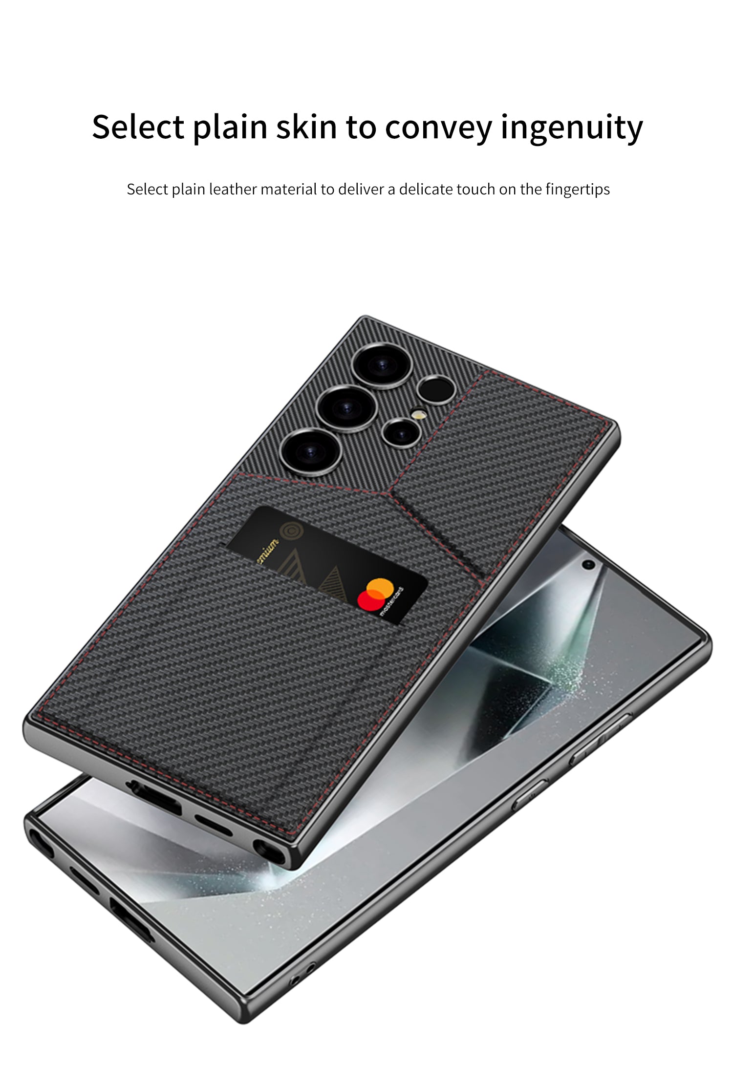 Samsung S24 Ultra Case– Rotor Stand Card Bag Cover & Case