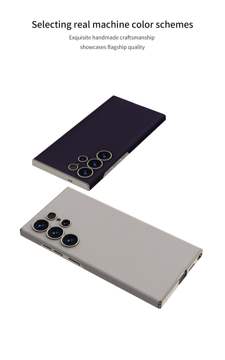 Samsung Galaxy S25 Ultra – Ultra Thin Leather Cover & Case