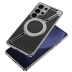 Samsung Galaxy S25 Ultra - ElectroMag Ring Armor Back Cover & Case