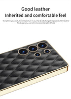 Samsung Galaxy S25 / Ultra– Leather Puff Design Cover & Case