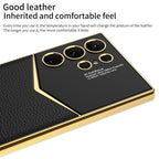 Samsung S24 / Ultra Cover – Electroplated Leather Cover & Case