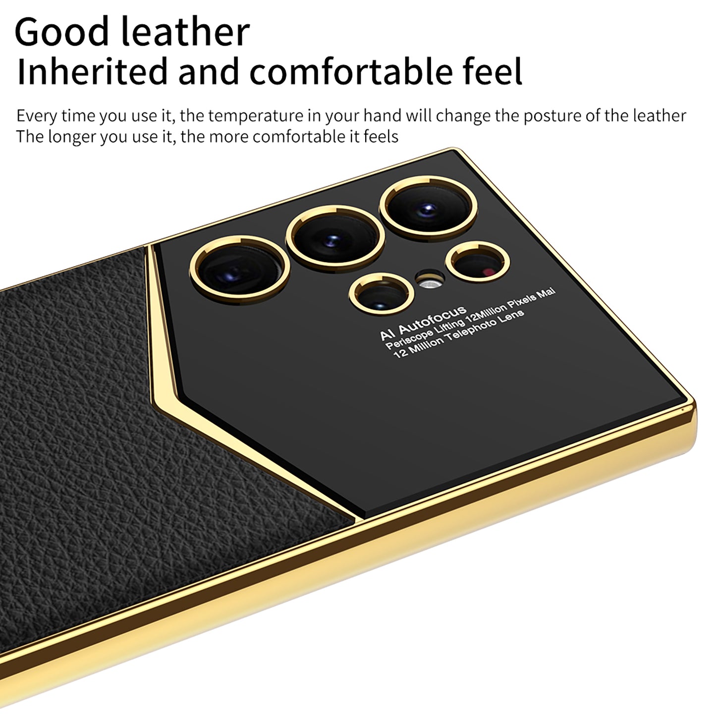 Samsung S24 / Ultra Cover – Electroplated Leather Cover & Case