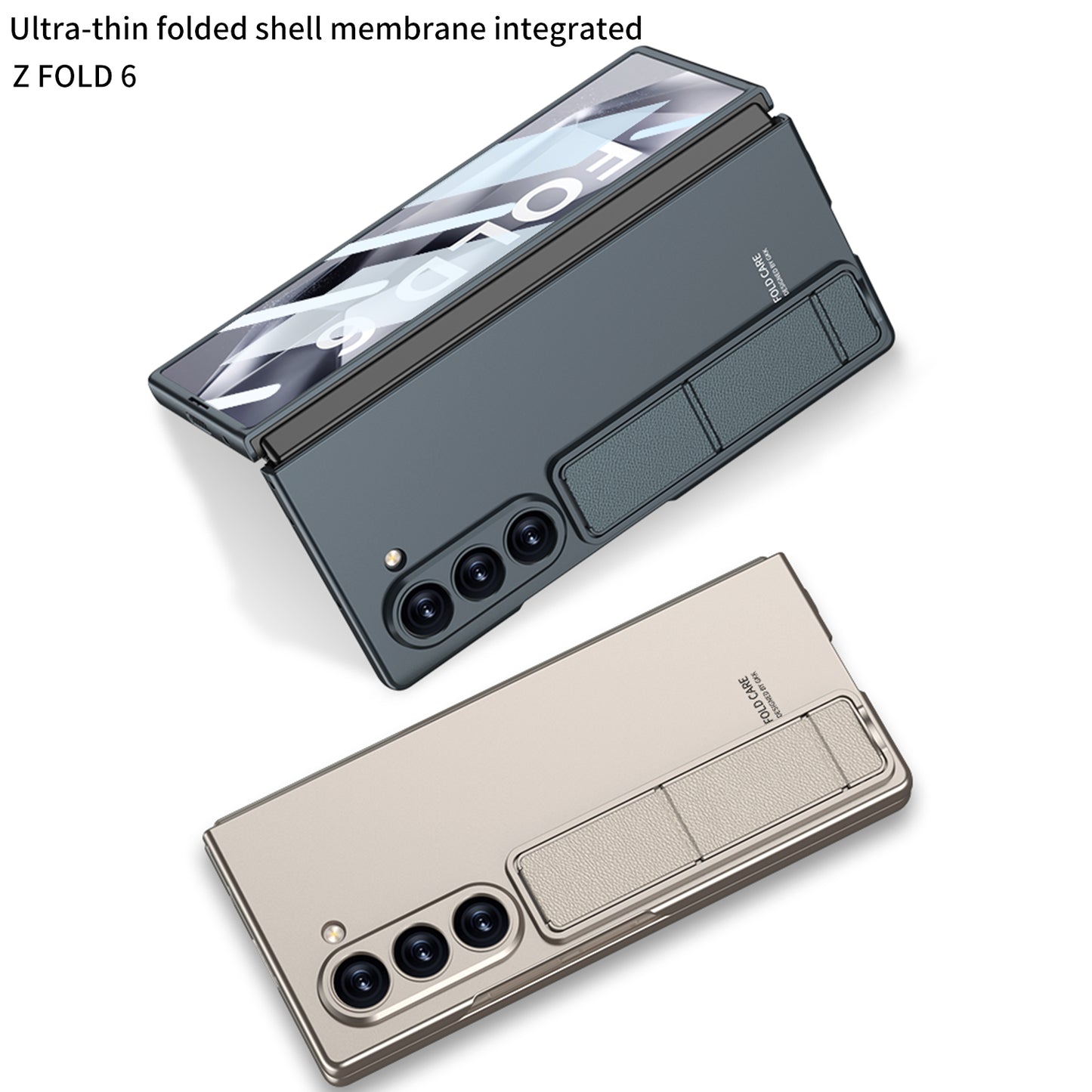 Galaxy Z Fold 6 – Ultra Thin with Kickstand and Glass Cover & Case