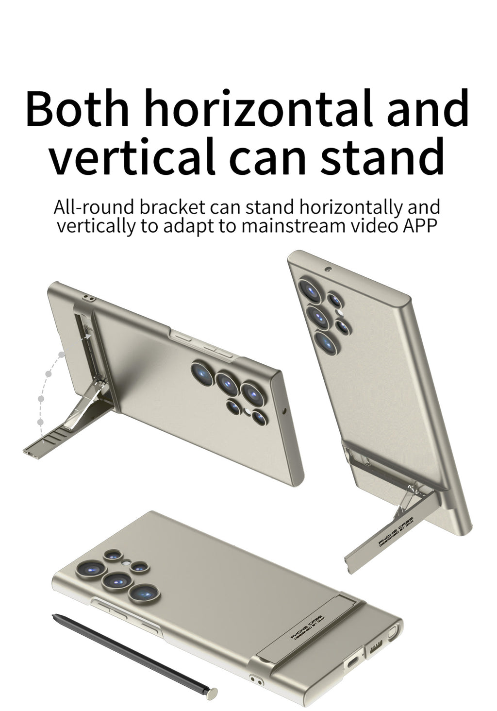 Samsung Galaxy S24 / Ultra – Slim Back Kickstand Cover & Case