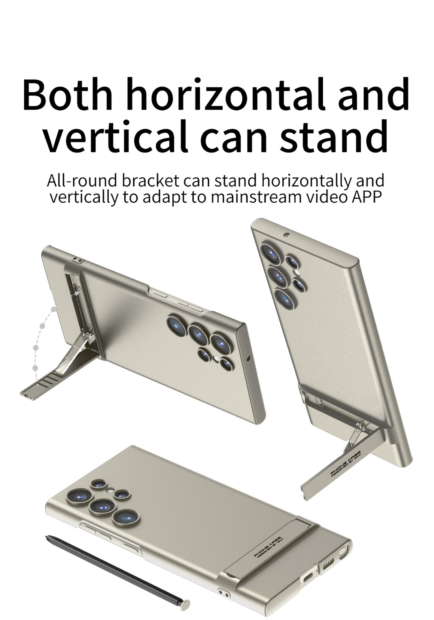 Samsung Galaxy S24 / Ultra – Slim Back Kickstand Cover & Case