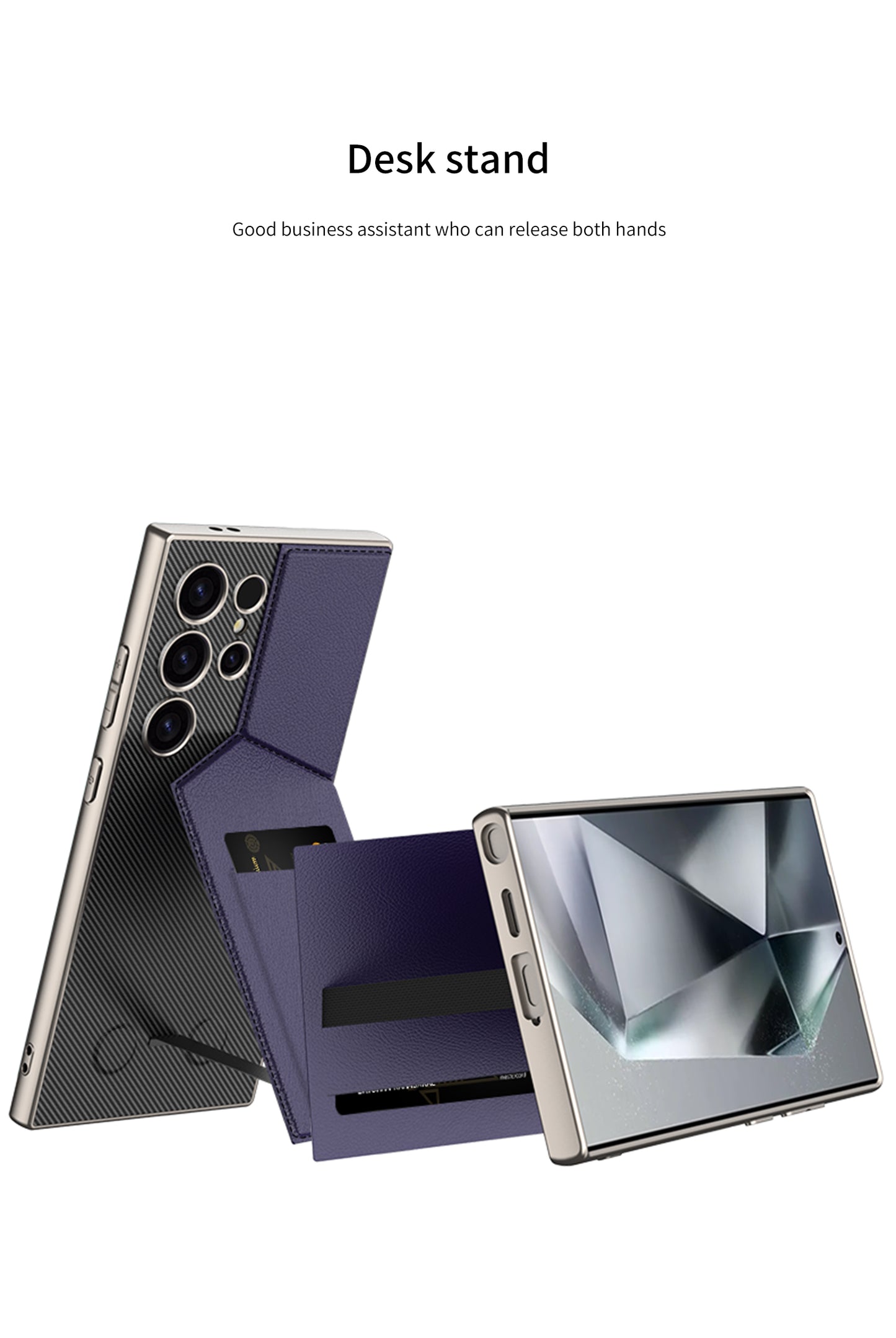 Samsung S24 Ultra Case– Rotor Stand Card Bag Cover & Case