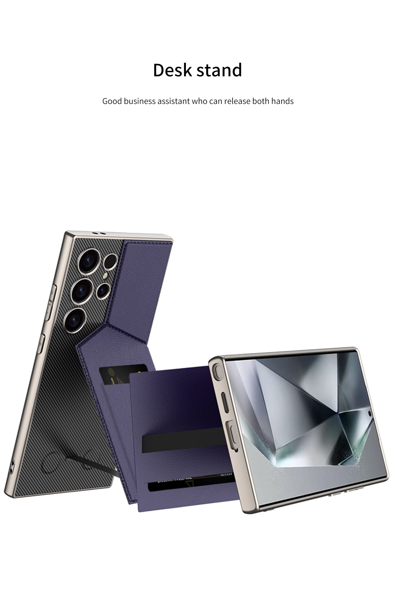 Samsung S24 Ultra Case– Rotor Stand Card Bag Cover & Case