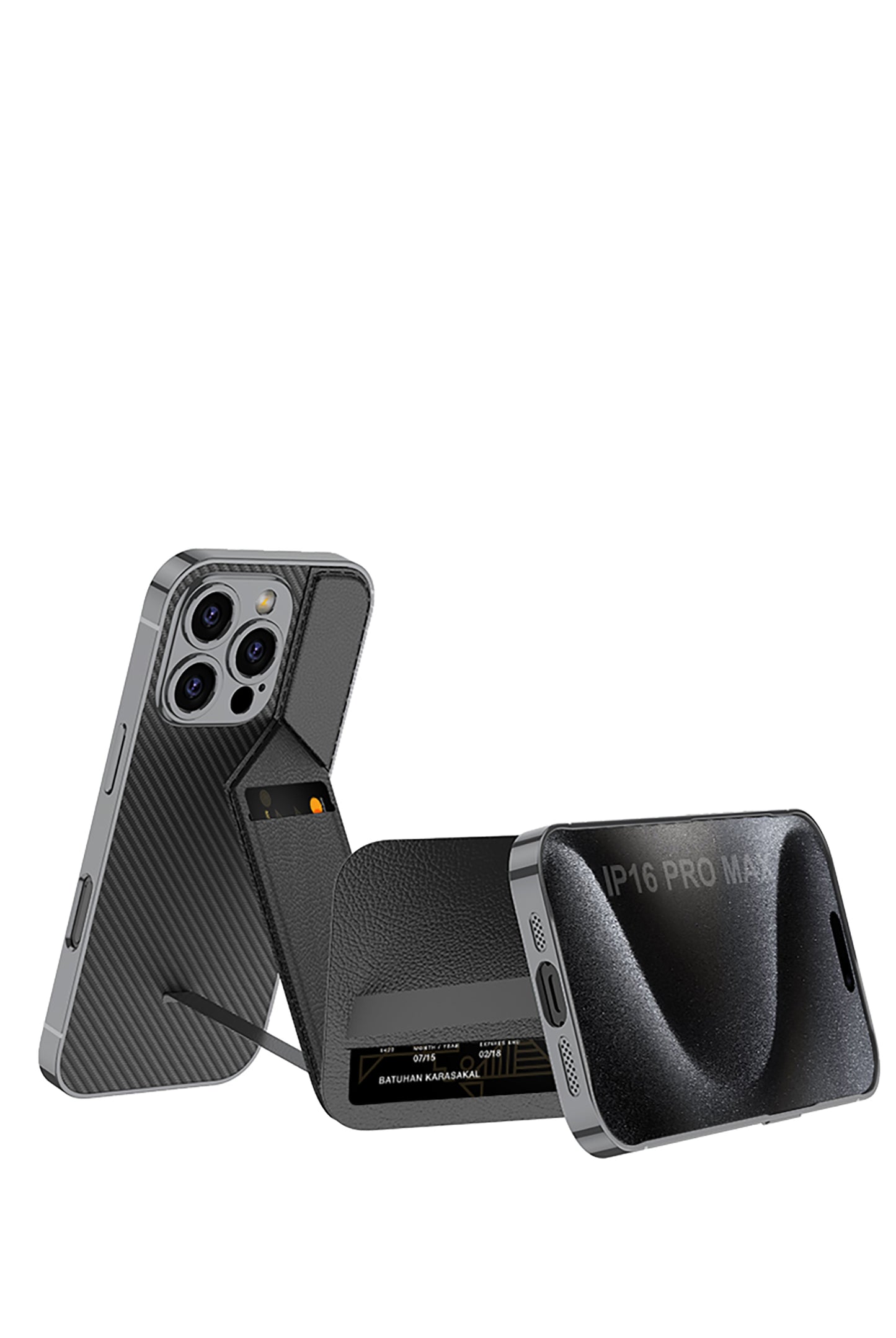 Apple iPhone 16 / Plus / Pro / Pro Max – Leather Card Slot Cover & Case