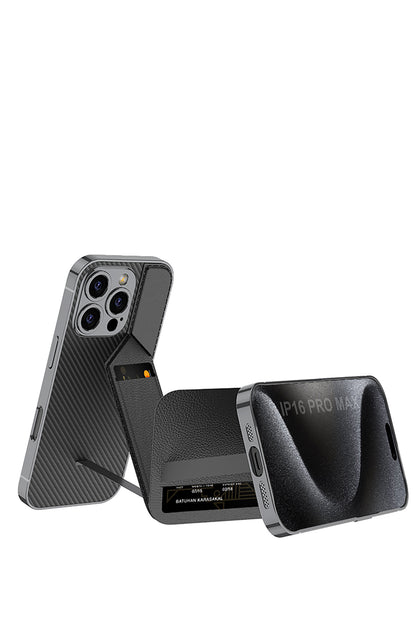 Apple iPhone 16 / Plus / Pro / Pro Max – Leather Card Slot Cover & Case