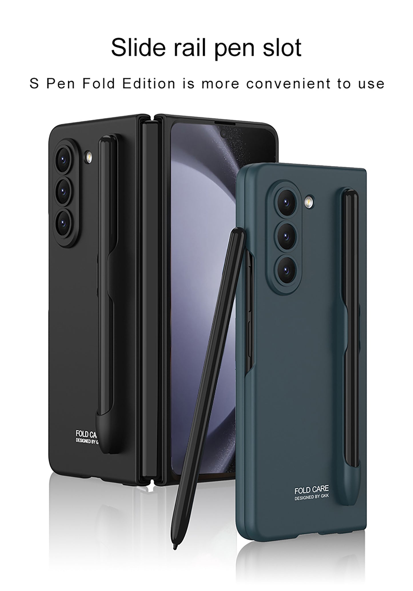 Galaxy Z Fold 5 – Ultra-Thin with Pen Slot Slim Cover & Case