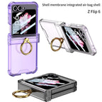 Samsung Z Flip 6 – Transparent with Ring Cover & Case