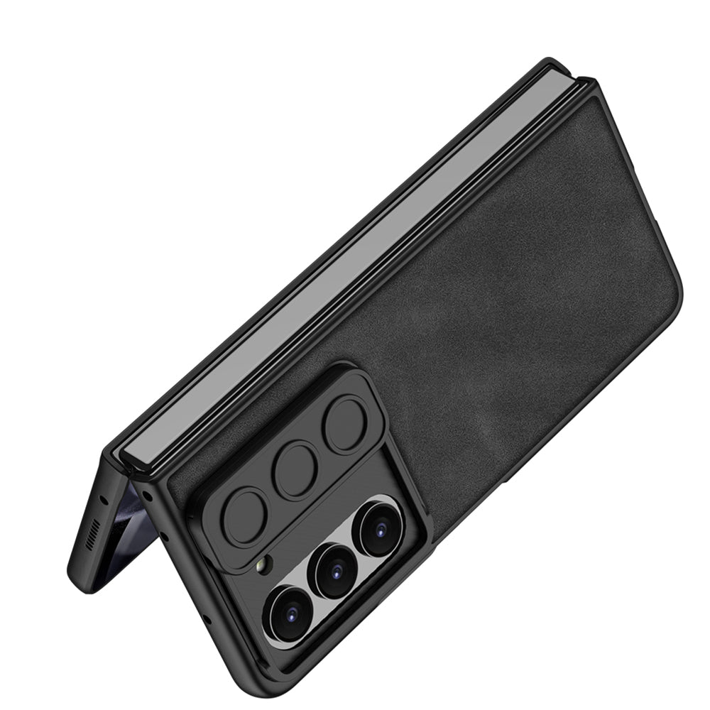 Galaxy Z Fold 5 – Leather Glass Slide Cover & Case