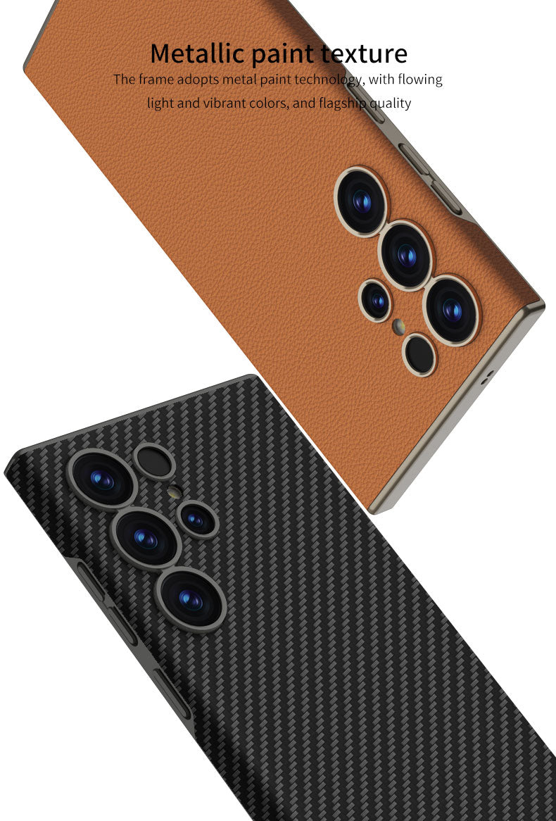 Samsung Galaxy S25 Ultra – Ultra Thin Leather Cover & Case