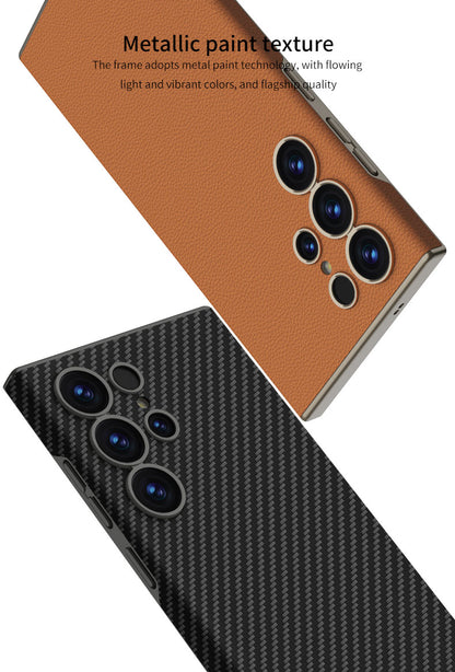 Samsung Galaxy S25 Ultra – Ultra Thin Leather Cover & Case