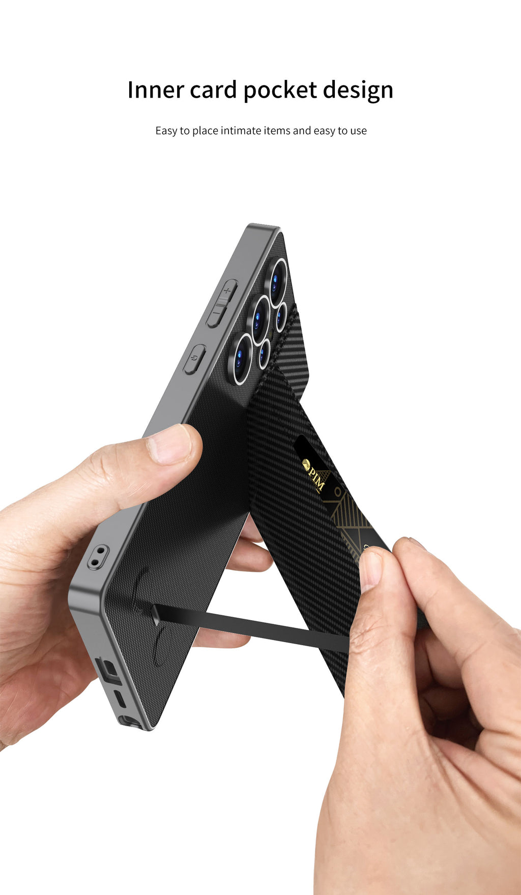 Samsung Galaxy S25 / Ultra– Rotor Stand Card Bag Cover & Case