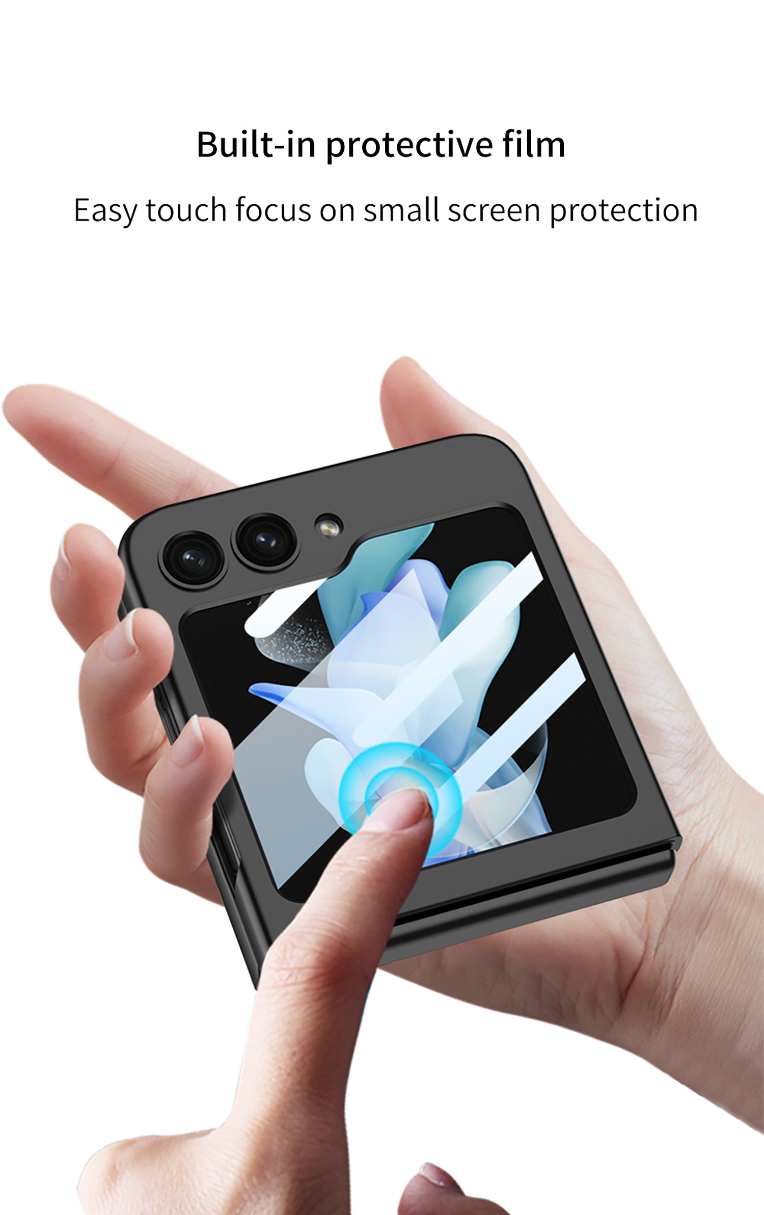 Galaxy Z Flip 5 – Shell Membrane + Glass Cover & Case