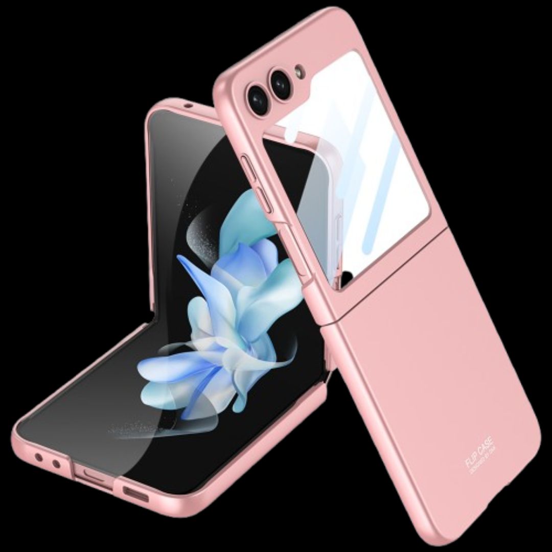 Galaxy Z Flip 6 – Ultra-Thin PC + Glass Cover & Case
