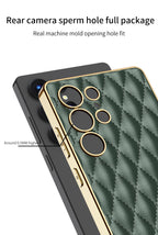 Samsung Galaxy S25 / Ultra– Leather Puff Design Cover & Case