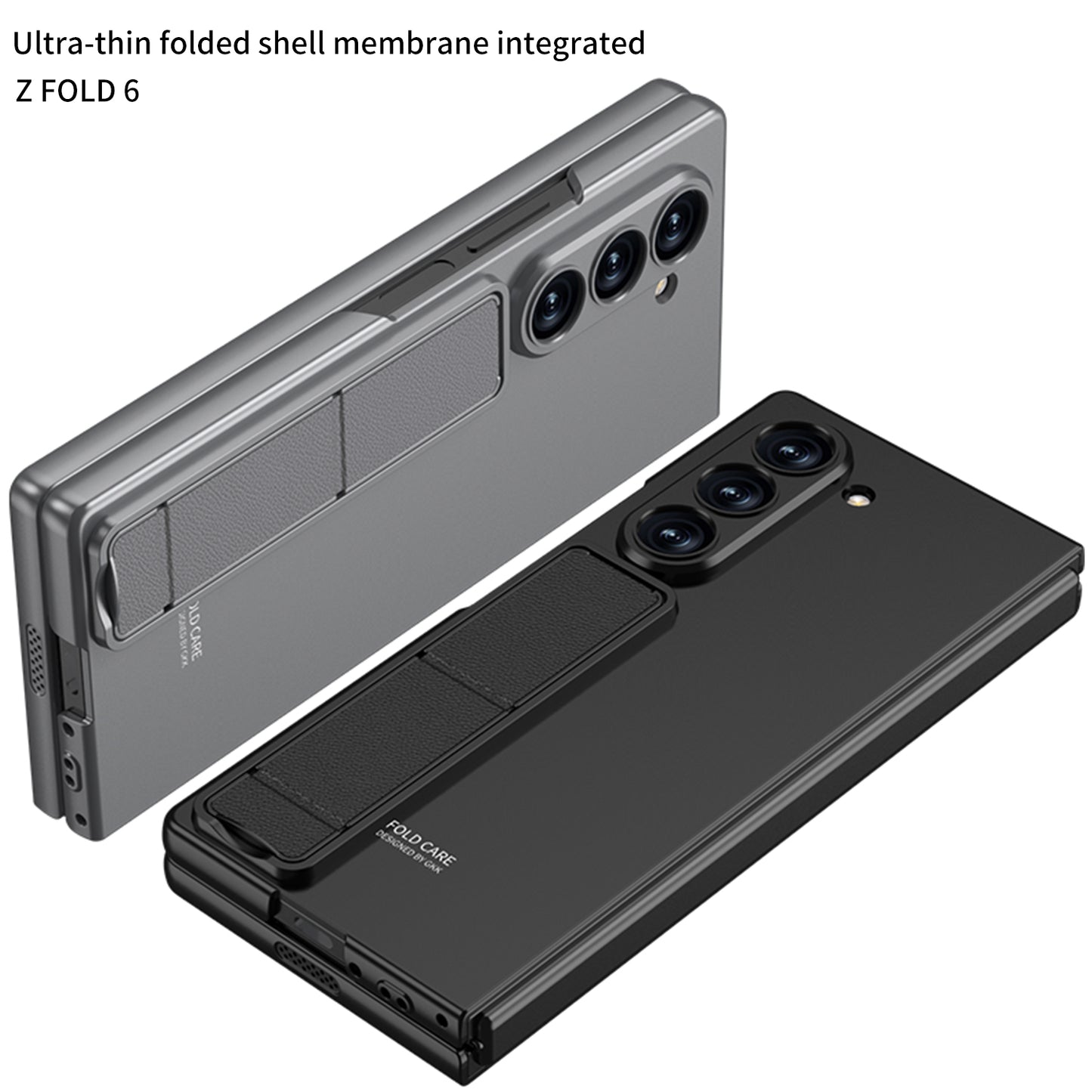 Galaxy Z Fold 6 – Ultra Thin with Kickstand and Glass Cover & Case