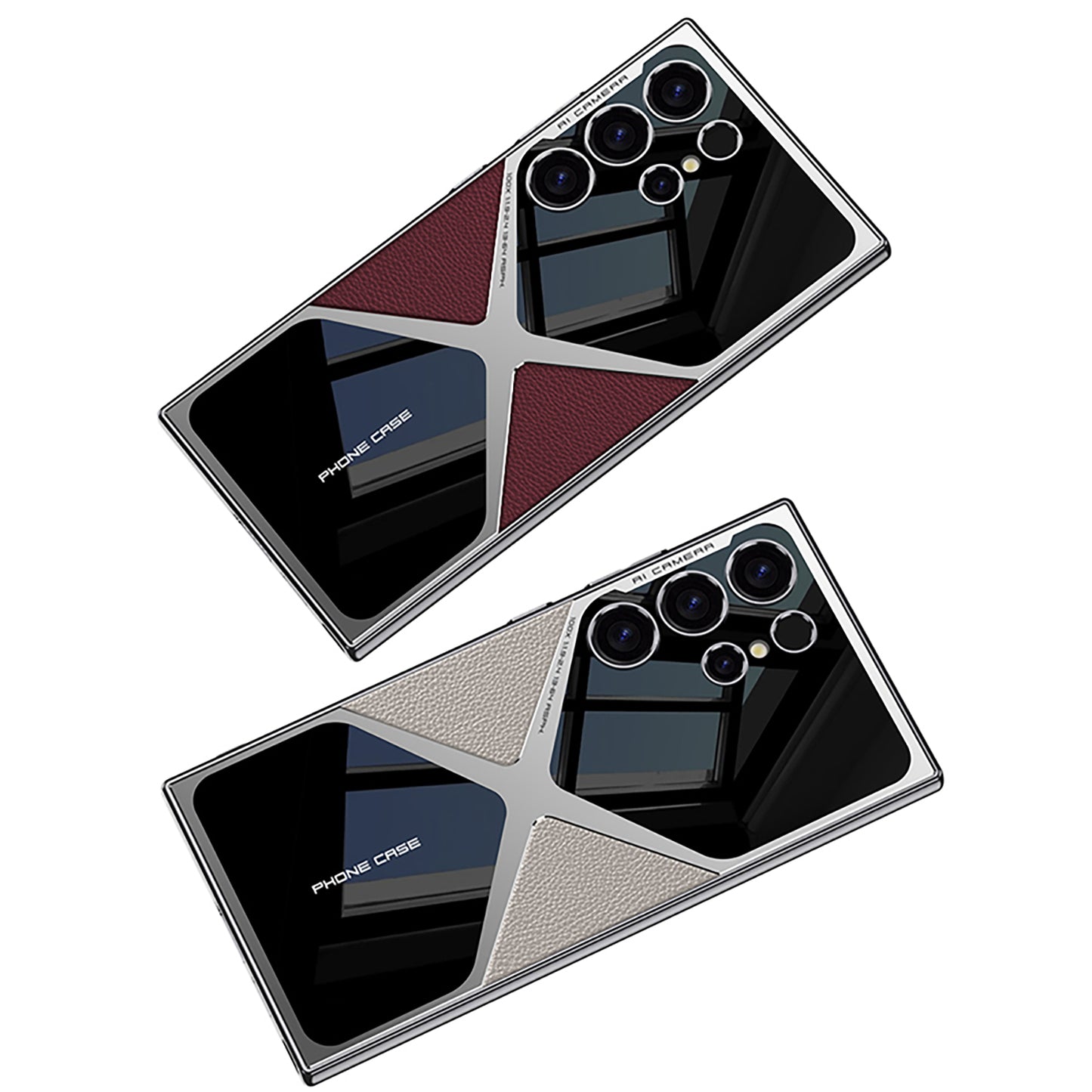 Samsung S24 Ultra Case – Electroplated PU Leather Cover & Case