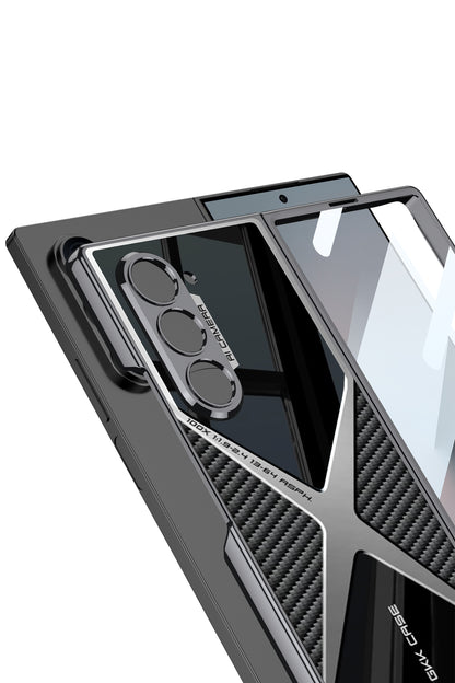 Galaxy Z Fold 6 – Electroplated PU Leather Cover & Case