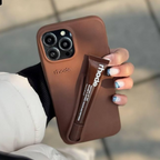 Apple iPhone 16 / Plus / Pro / Pro Max – Silicone Phone Cover with Built-in Lip Tint Holder