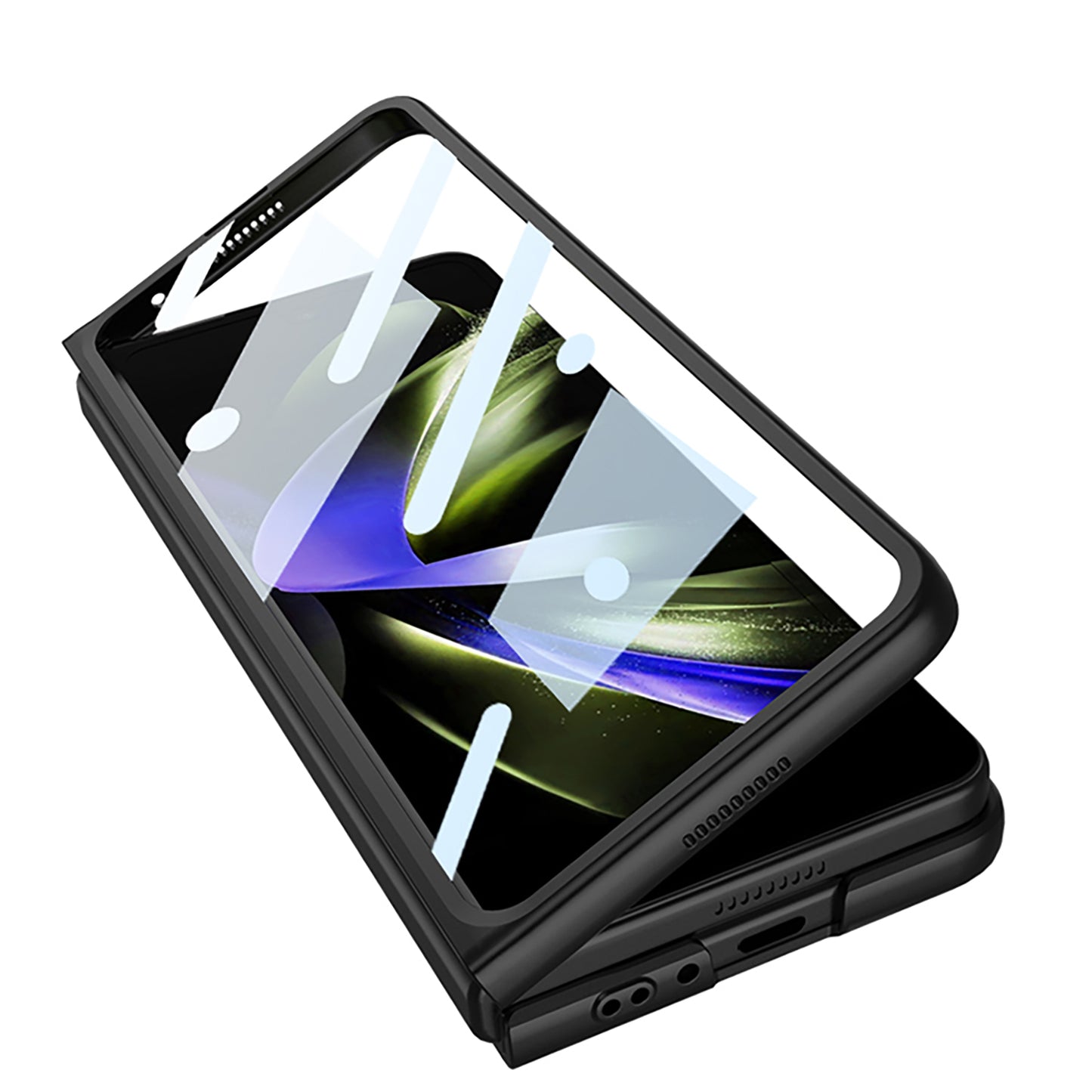 Galaxy Z Fold 5 – Ultra-Thin PC + Glass Cover & Case