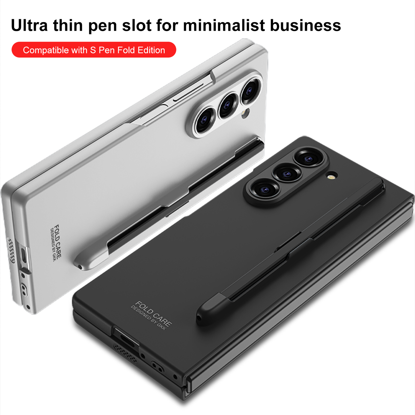 Galaxy Z Fold 6 – Ultra-Thin Pen Slot Cover & Case