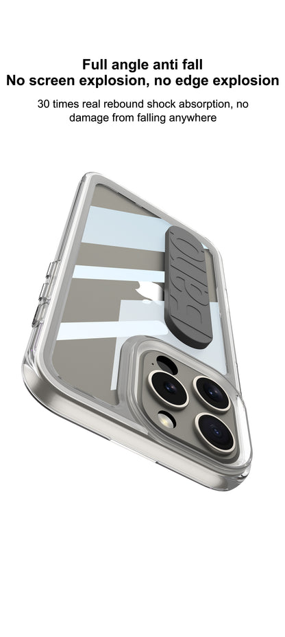 Apple iPhone 16 / Plus / Pro / Pro Max – Transparent with Wrist Band Cover & Case