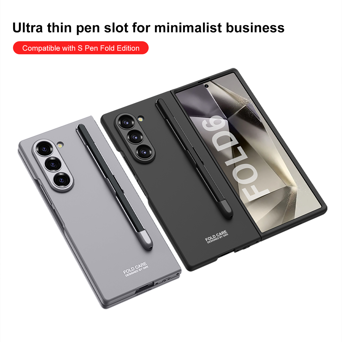 Galaxy Z Fold 6 – Ultra-Thin Pen Slot Cover & Case