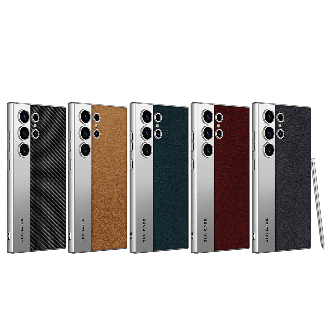 Leather Textured Protective Phone Case with Camera Lens Protection